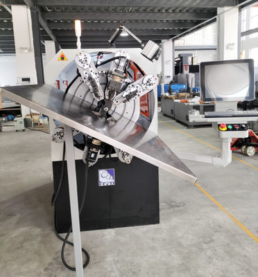 Servo Mesin Pembuat Pegas CNC Multifungsi Pembentuk Kawat 0,3 - 2,5Mm