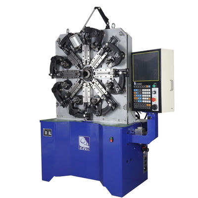 5.5KW 4 Axis CNC Spring Mantan Ketegangan Pegas Torsi Membuat Sistem Cepat