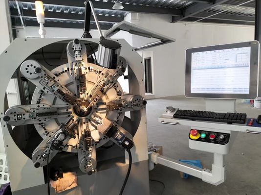 0.3-2.5mm Efisiensi Tinggi Mesin Pegas CNC Komputer Multi Fungsi Coiler