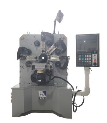 Mesin Pembuat Pegas Cam CNC Berliku 1.0-4.0mm Dengan Motor Servo Sanyo