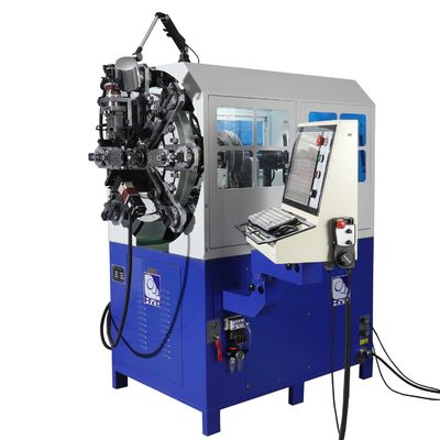 Dua Belas Sumbu Mesin Pegas CNC Sistem Kawat Berputar Pegas Diameter 2.5Mm