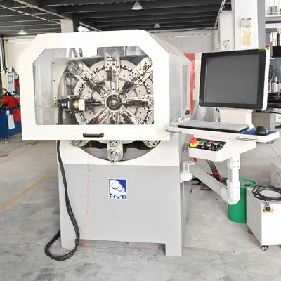 Mesin Pegas CNC Efisiensi Tinggi 0,3-2,5mm Coiler Komputer Multi Fungsi