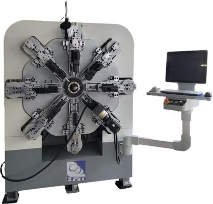 Otomatis Multi-Fungsi 12 sumbu Komputer Spring Coiling Machine 1-4mm Spring Membuat Peralatan dengan komponen inti motor