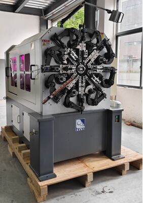 Peralatan Pembuatan Pegas CNC Cam 4.0mm Sanyo Motor CE ISO9001 Sistem Biru