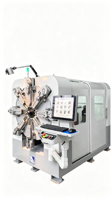 Mesin Wire Forming Industri, 10 Axis Spring Bending Mesin Kecepatan Tinggi