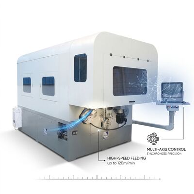 Multi Axes Computer Spring Forming Machine High Output CNC Spring Machine Line (Mesin untuk membentuk rantai dengan menggunakan komputer)