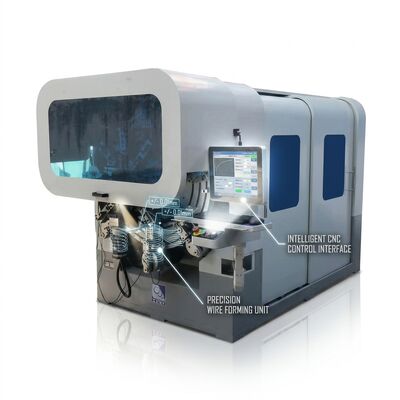 Multi Axes Computer Spring Forming Machine High Output CNC Spring Machine Line (Mesin untuk membentuk rantai dengan menggunakan komputer)