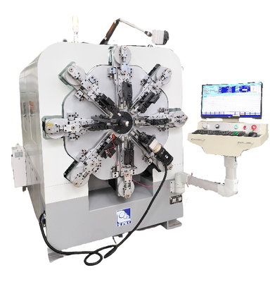 Mesin Pembuat Pegas CNC Tanpa Cam 1.0-4.0mm Sistem Pembentukan Kawat 12 Sumbu