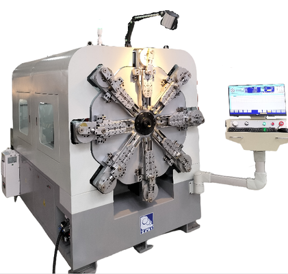 Mesin Pembuat Pegas CNC Tanpa Cam 1.0-4.0mm Sistem Pembentukan Kawat 12 Sumbu