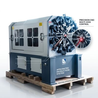 Mesin Pegas CNC Putar Kawat Lima Sumbu 1.0 - 4.0mm Sistem Motor Jepang