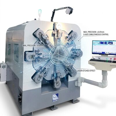 Mesin Pembuat Pegas CNC Akurasi Tinggi Sistem Motor Servo Sumbu Tunggal