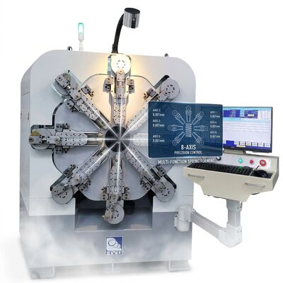 Dua Belas Sumbu Mesin Pegas CNC Sistem Kawat Berputar Pegas Diameter 2.5Mm