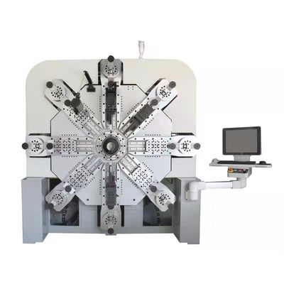 Mesin Pembentuk Pegas Kompresi Camless CNC Sistem Kontrol Servo 12 Sumbu