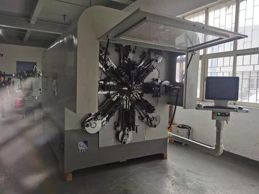 Dua Belas Axes Camless Wire Forming Machine Untuk Diameter 1-4mm Kawat Baja Karbon Tinggi