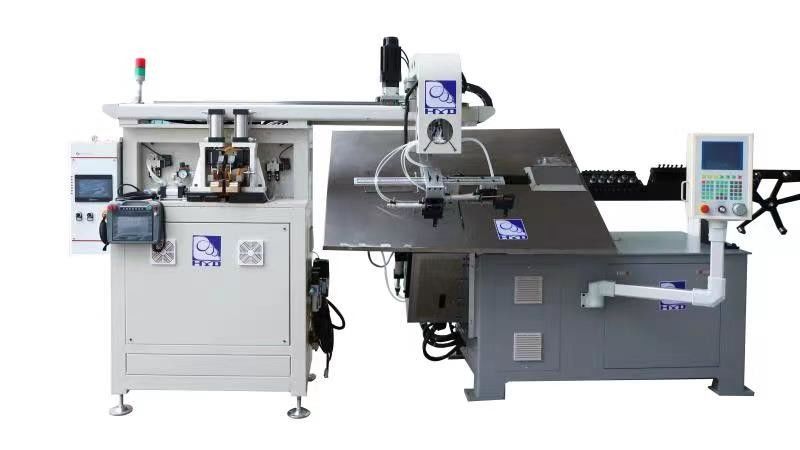 Tiga Sumbu 2D Wire Bending Machine Kecepatan Tinggi Untuk Baja Musim Semi Hard 1 - 3 Mm