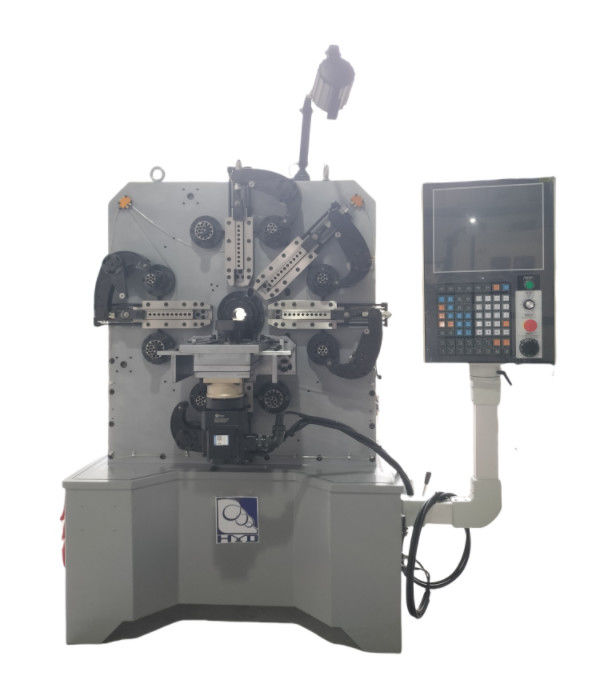 Mesin Pembuat Pegas Cam CNC Berliku 1.0-4.0mm Dengan Motor Servo Sanyo