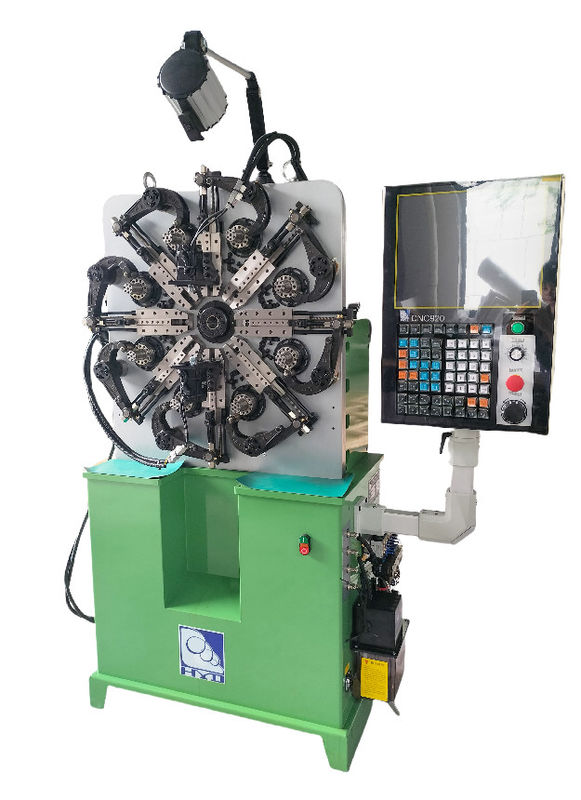 Mesin Pegas CNC Presisi Tinggi 0.2-2.3mm HYD-20T-4A Lima Sumbu Dengan Rotasi Kawat