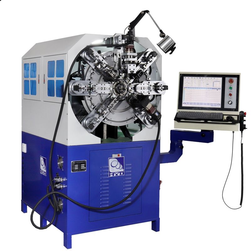 Mesin Pembentuk Pegas CNC Dua Belas Sumbu Tanpa Cam Menangani Kawat 0,3 - 2,5mm Mesin Pegas CNC