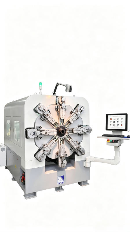 Mesin Wire Forming Industri, 10 Axis Spring Bending Mesin Kecepatan Tinggi