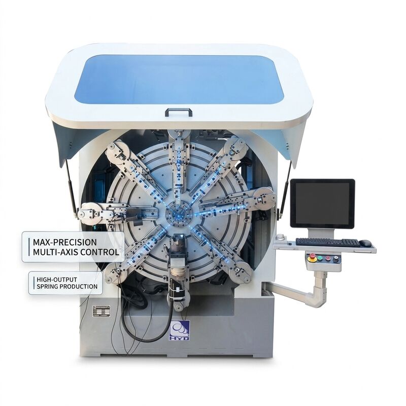 Multi Axes Computer Spring Forming Machine High Output CNC Spring Machine Line (Mesin untuk membentuk rantai dengan menggunakan komputer)