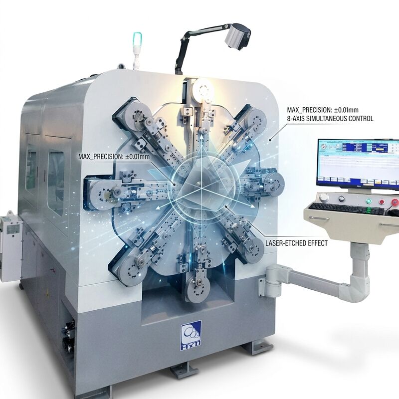 Mesin Pembuat Pegas CNC Akurasi Tinggi Sistem Motor Servo Sumbu Tunggal