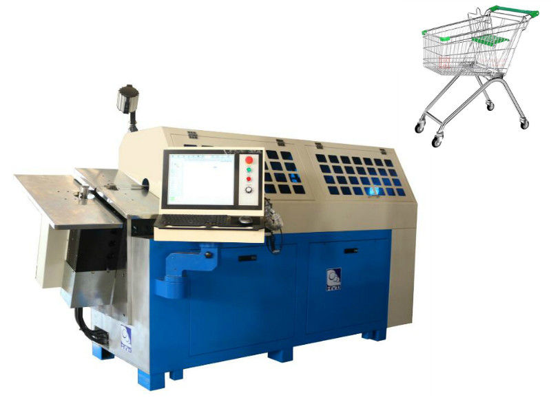 10 Axis Computer Wire Bender Machine Membentuk Baja Karbon Rendah 2.0-6.0mm Wire Untuk CNC Spring Machine