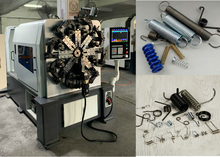 ISO9001 5 Axis 4,0mm Wire Spring Making Machine 17,5KW CNC Spring Former
