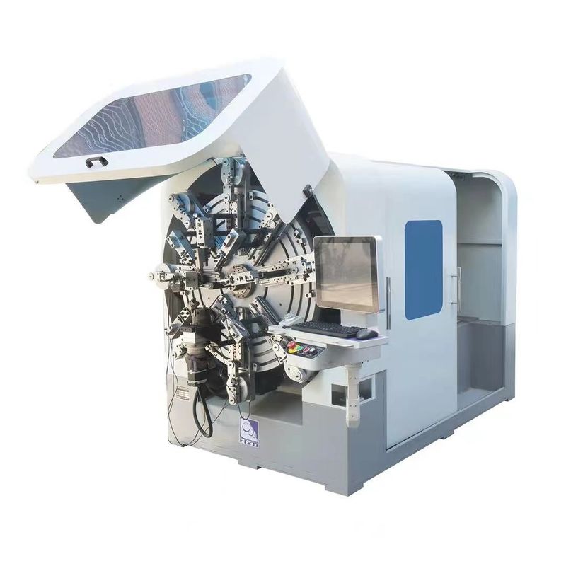 360 derajat Camless Rotary 4mm Wire CNC Spring Machine Fast Coil Forming